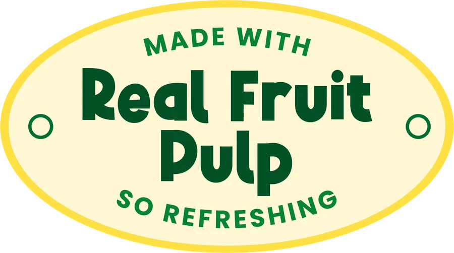 Made with real fruit pulp, so refreshing